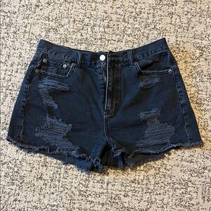 American Eagle Black Mom Shorts